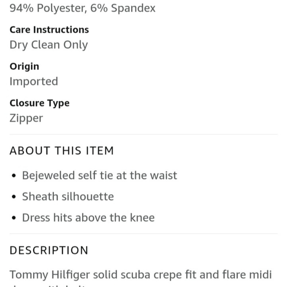 Slvls Bejeweled Belted Body Con midi Scuba SheathDress White Tommy - Picture 3 of 5